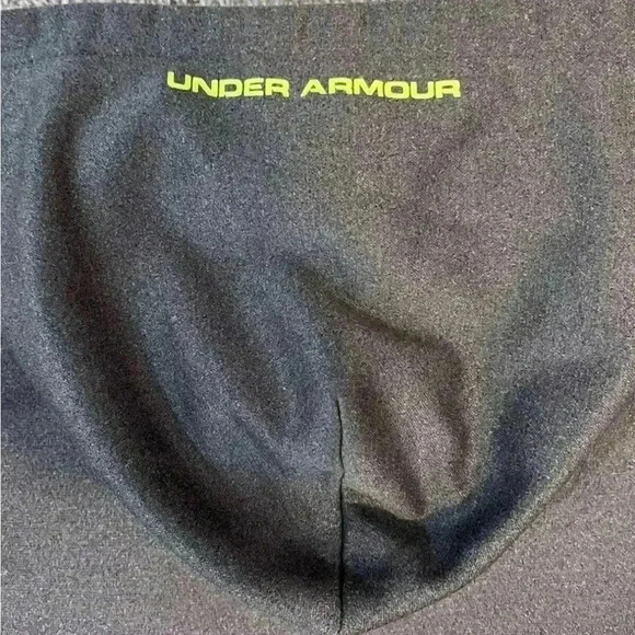 Under Armour Youth Size L Large Hoodie Cold Gear Hooded Sweatshirt Gray Green - Picture 7 of 7